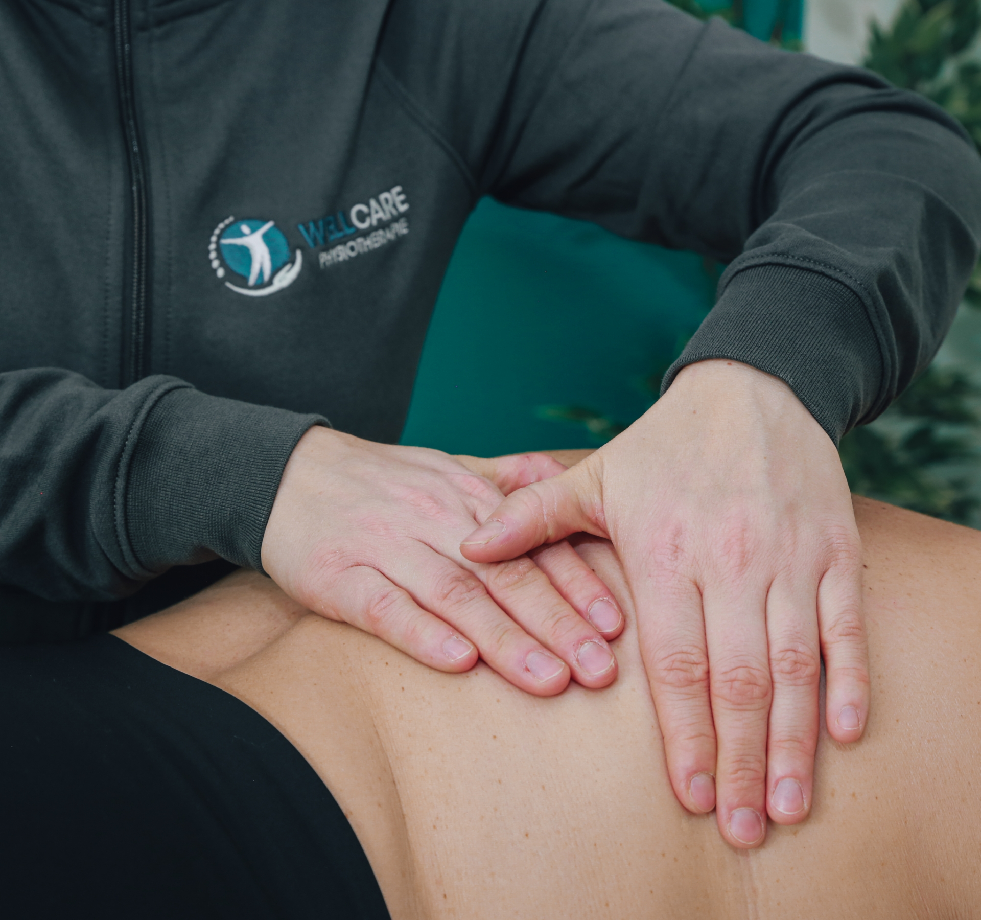 Massage des Rückens